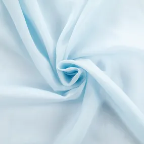 10 yards x 118" Flame Retardant (FR) Voile Sheer Fabric Roll/Bolt - Baby Blue