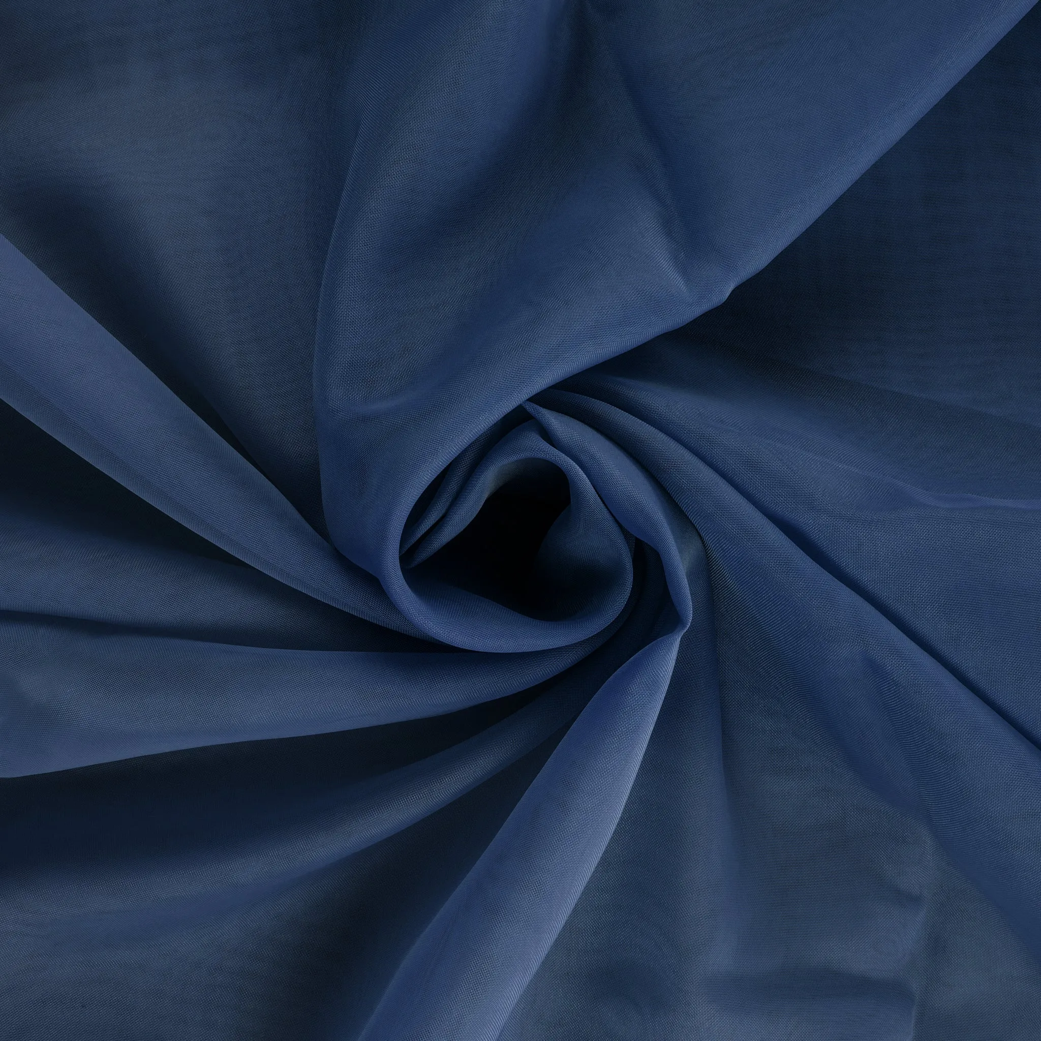 10 yards x 118" Flame Retardant (FR) Voile Sheer Fabric Roll/Bolt - Navy Blue