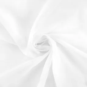 10 yards x 118" Flame Retardant (FR) Voile Sheer Fabric Roll/Bolt - White