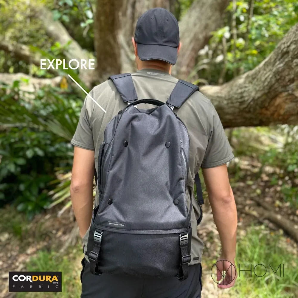 3 in 1 -ONE BAG- CORDURA 後背包 - 超耐磨耐用，經典全情境設計，可拆解，可擴充，商務/探索/旅遊 3 種模式完美轉換
