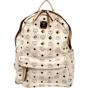 450324AY (X4) MCM Backpack Bag Brown PVC