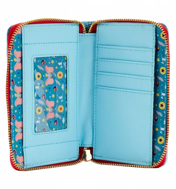 4" Disney : Dumbo - Book Faux Leather Zip Around Wallet Loungefly