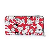 6" Disney 70th Anniversary Collection : 101 Dalmatians - Puppies Faux Leather Zip Around Wallet Loungefly