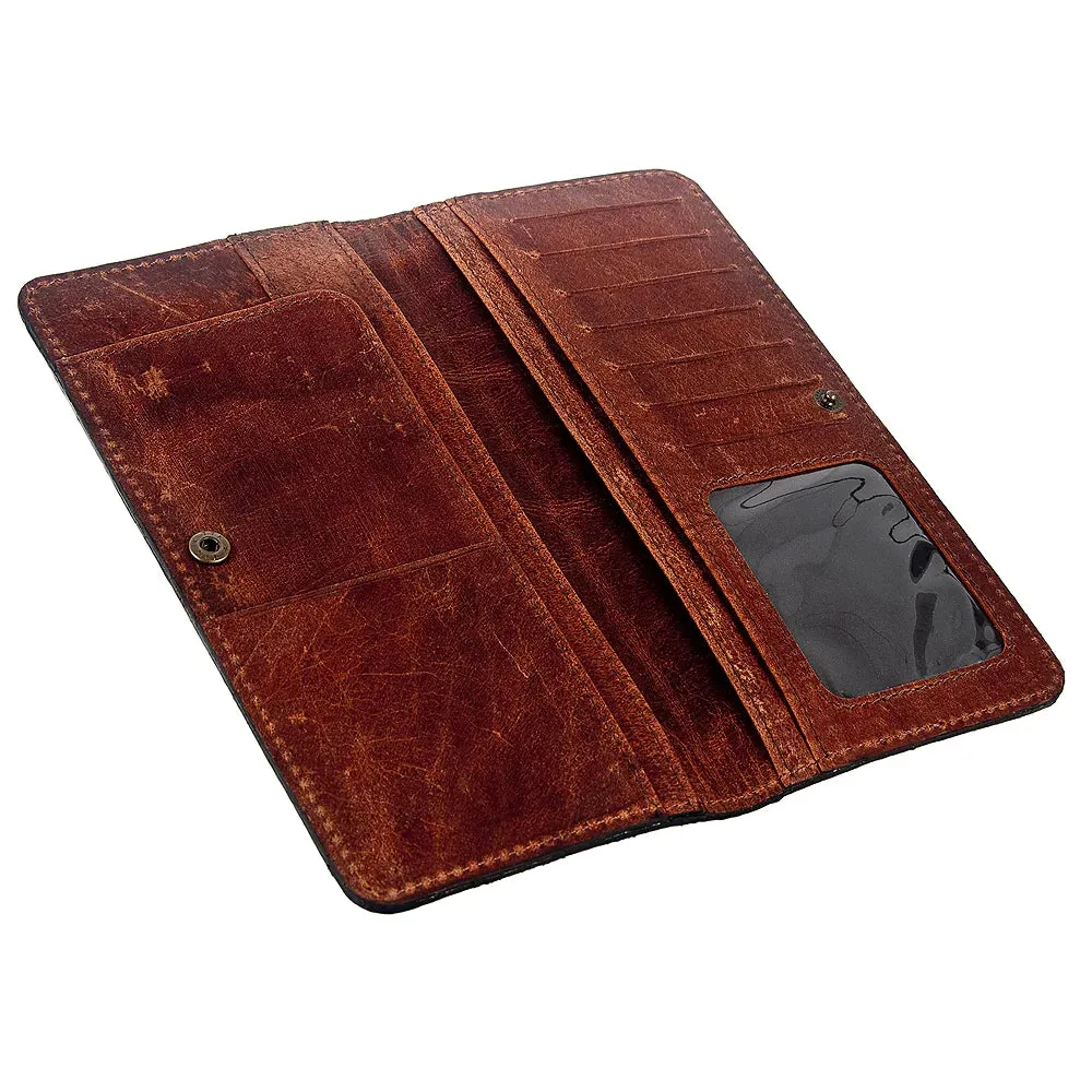 American Darling Tooled Buck stitch Wallet