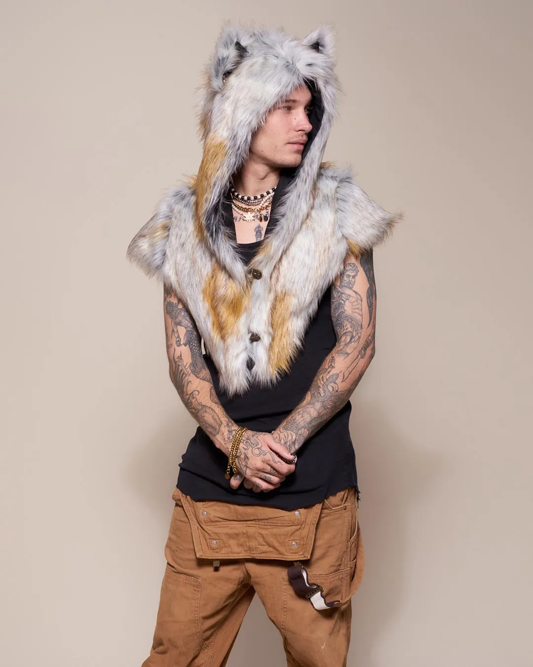 Arctic Fox Collector Edition Faux Fur Shawl | Men's