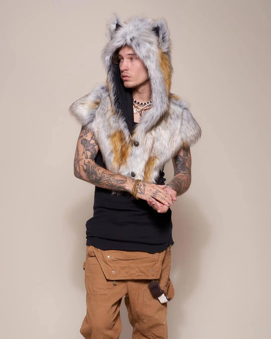 Arctic Fox Collector Edition Faux Fur Shawl | Men's