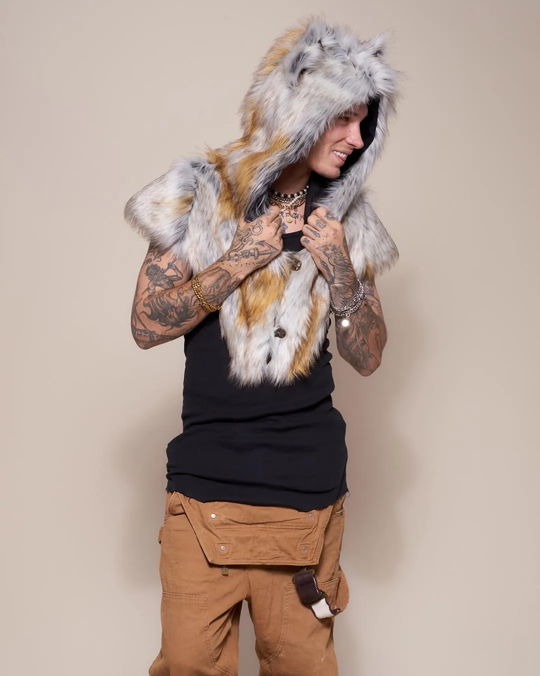 Arctic Fox Collector Edition Faux Fur Shawl | Men's