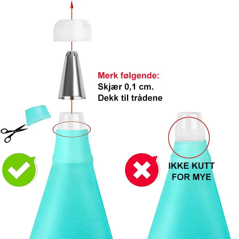 Baking tool for cream decoration - ultimate decoration set