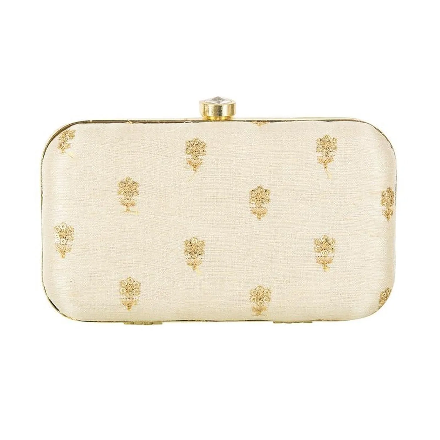 Beige Party wear Bridal Fancy Designer clutch Purse