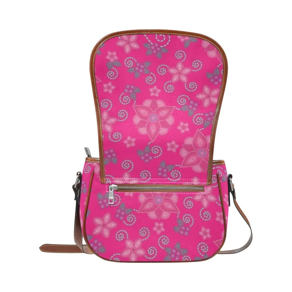 Berry Picking Pink Saddle Bag/Small