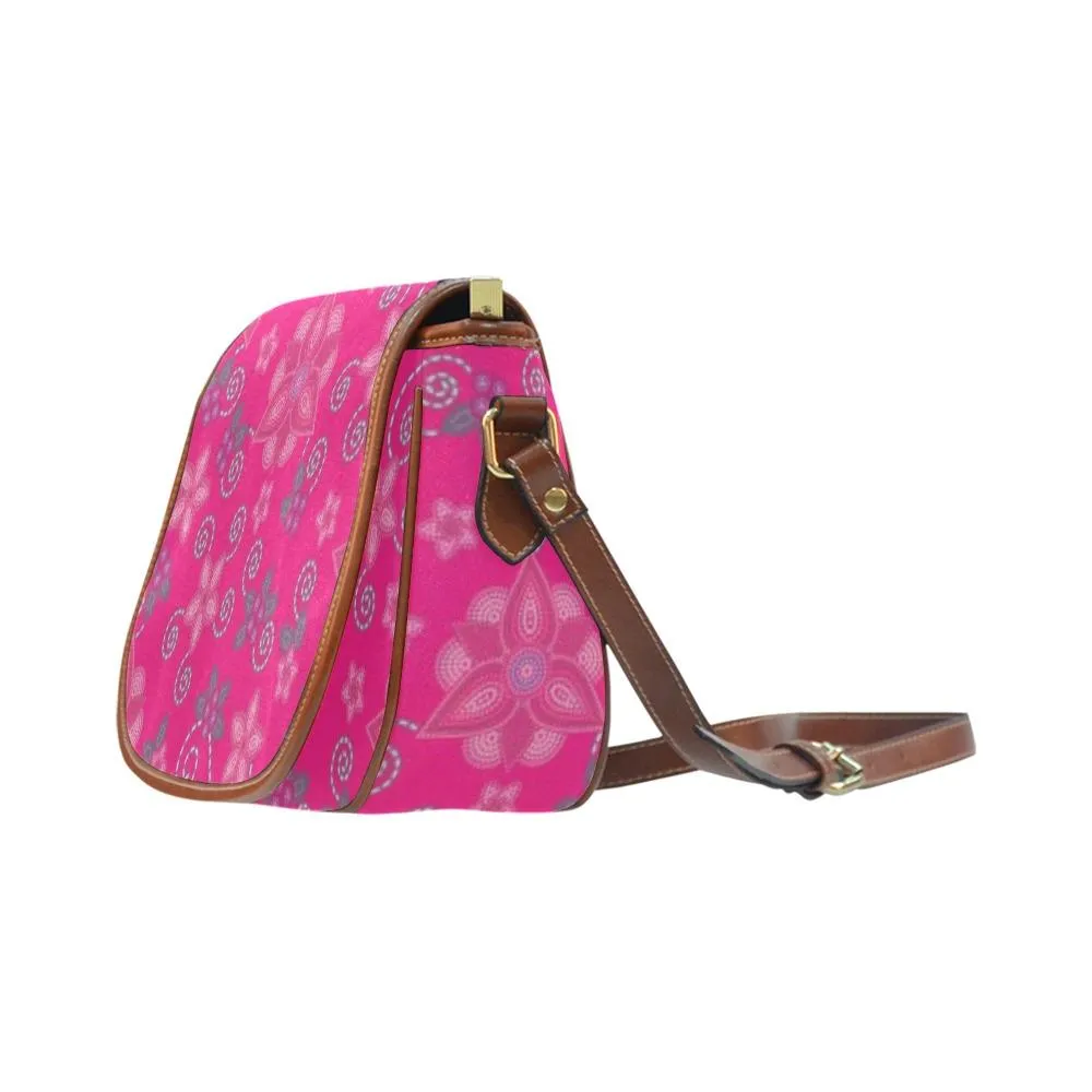 Berry Picking Pink Saddle Bag/Small