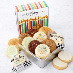 Best Birthday Wishes Gift Tin - Assorted Cookies