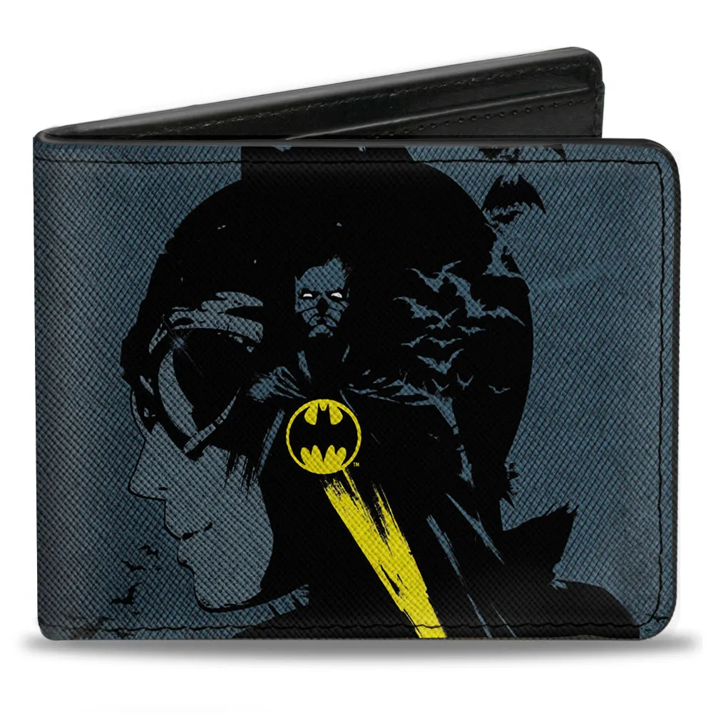 Bi-Fold Wallet - Catwoman Batman Gray Black Yellow   Harley Quinn Joker Red Black White