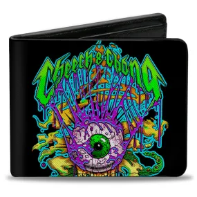 Bi-Fold Wallet - CHEECH & CHONG Earache My Eye Trip Black Multi Color