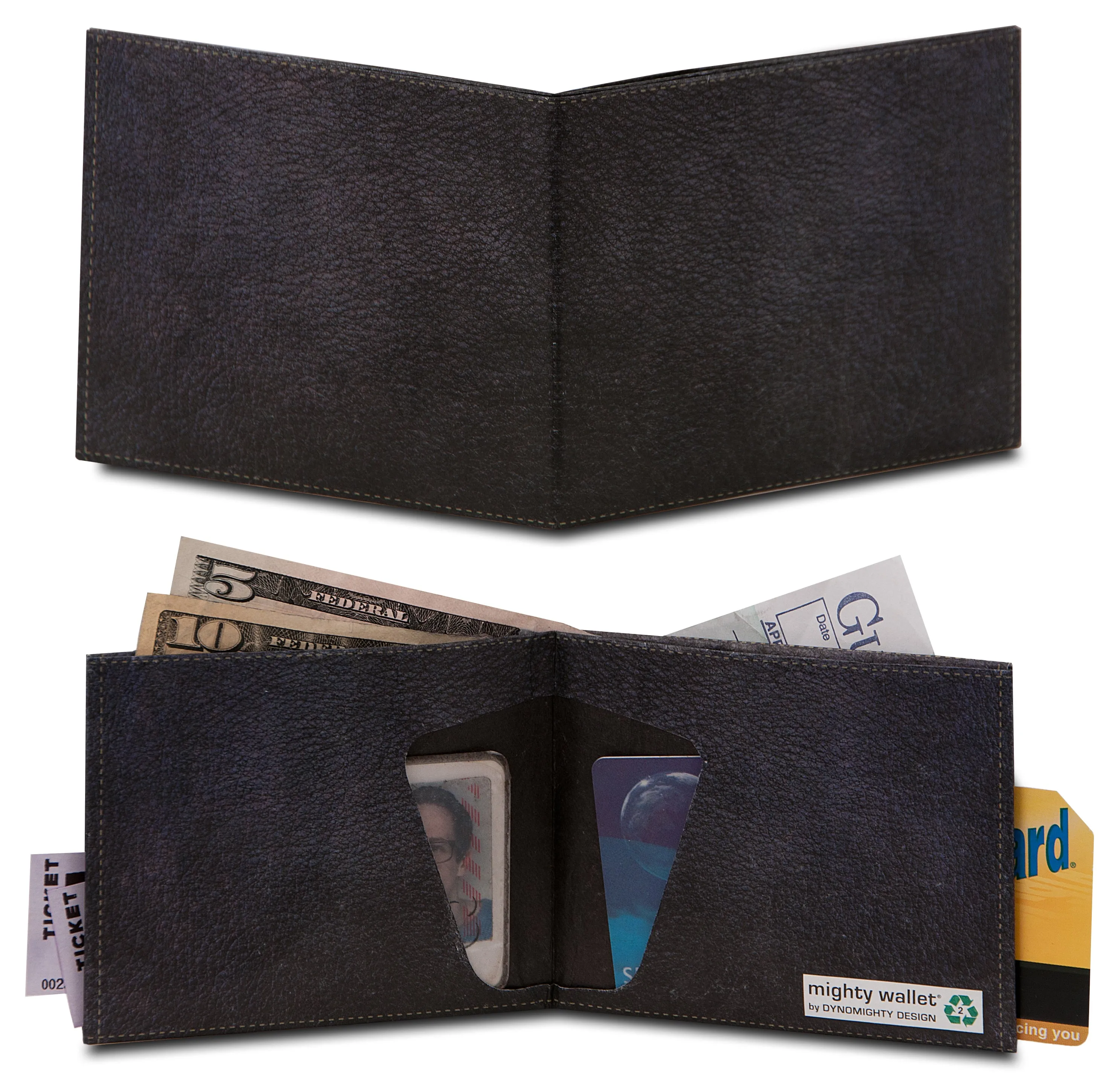 Black "Leather" Tyvek® Mighty Wallet