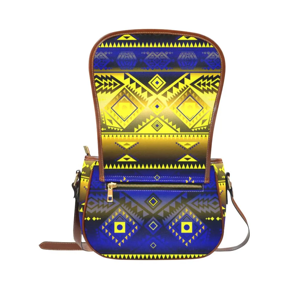 California Coast Afternoon Storm Saddle Bag/Small
