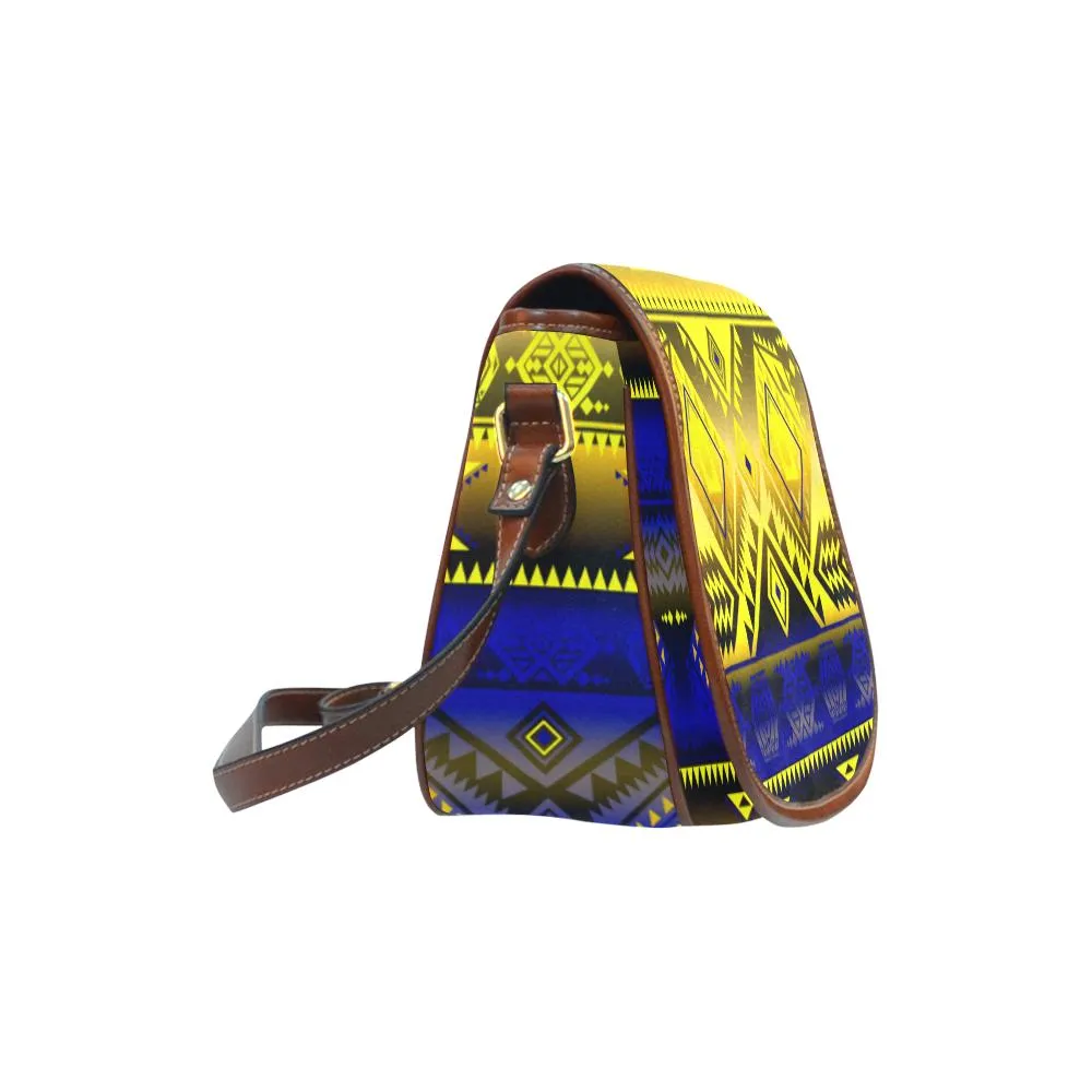California Coast Afternoon Storm Saddle Bag/Small