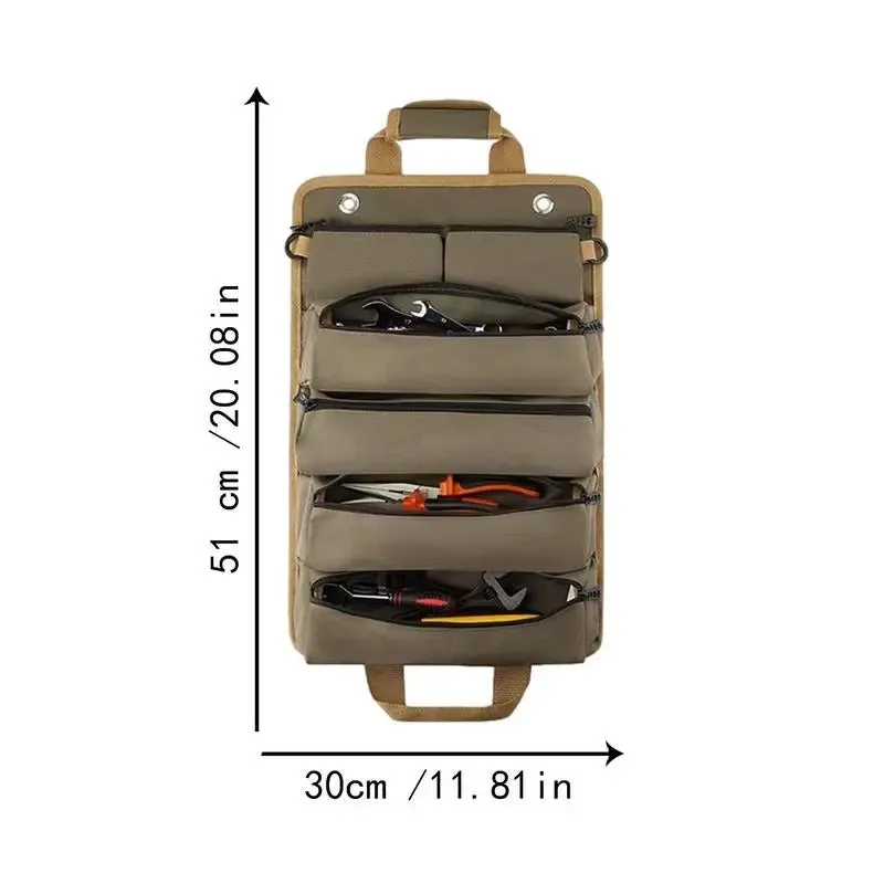 CampMate Tool Roll: Professional Rolled Portable Waterproof Storage
