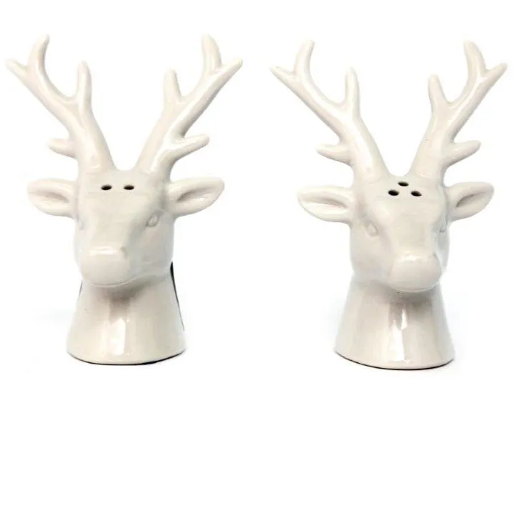 Ceramic Reindeer Salt & Pepper Shakers