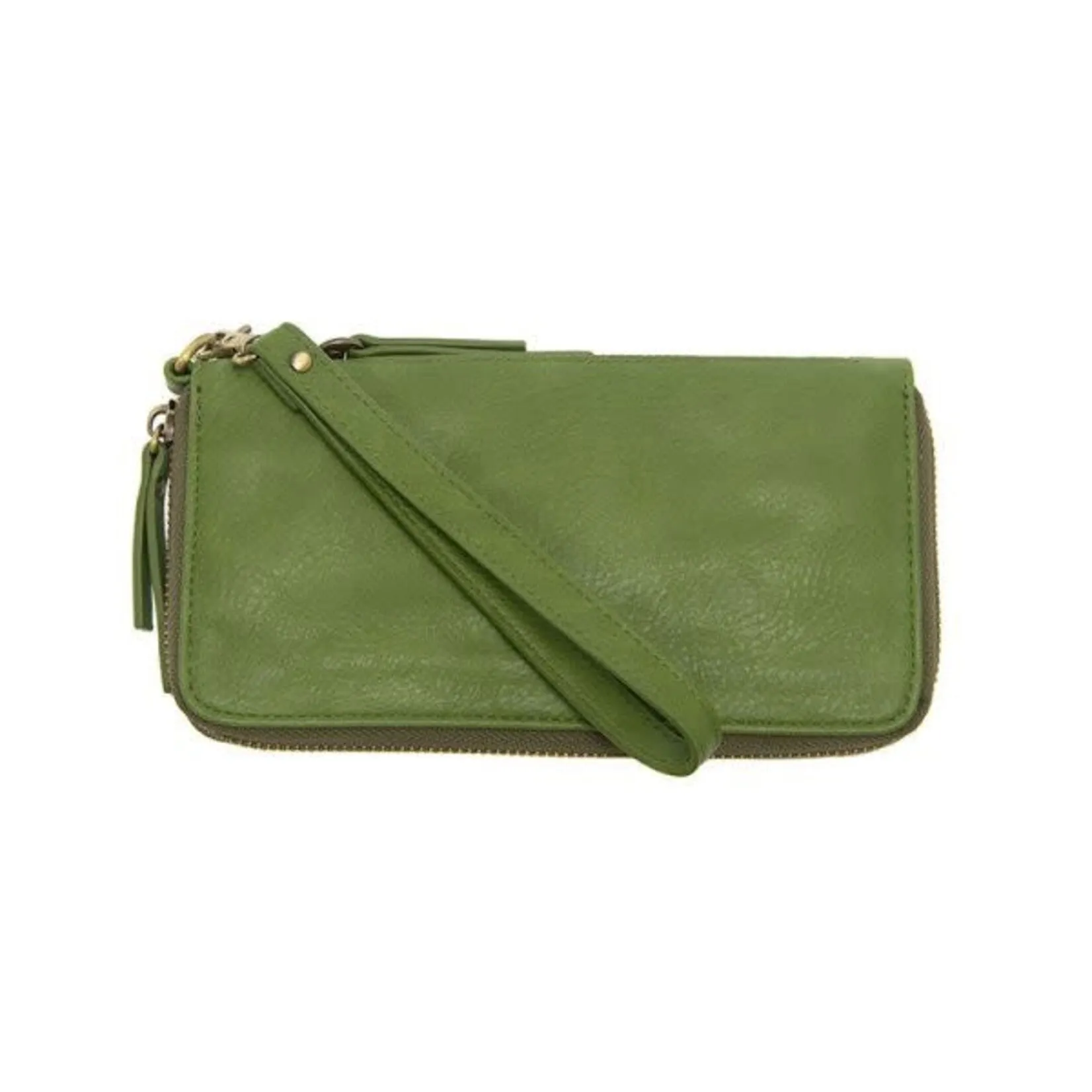 Chloe Forever Green Zip Around Wallet Wristlet