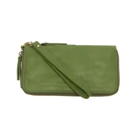 Chloe Forever Green Zip Around Wallet Wristlet