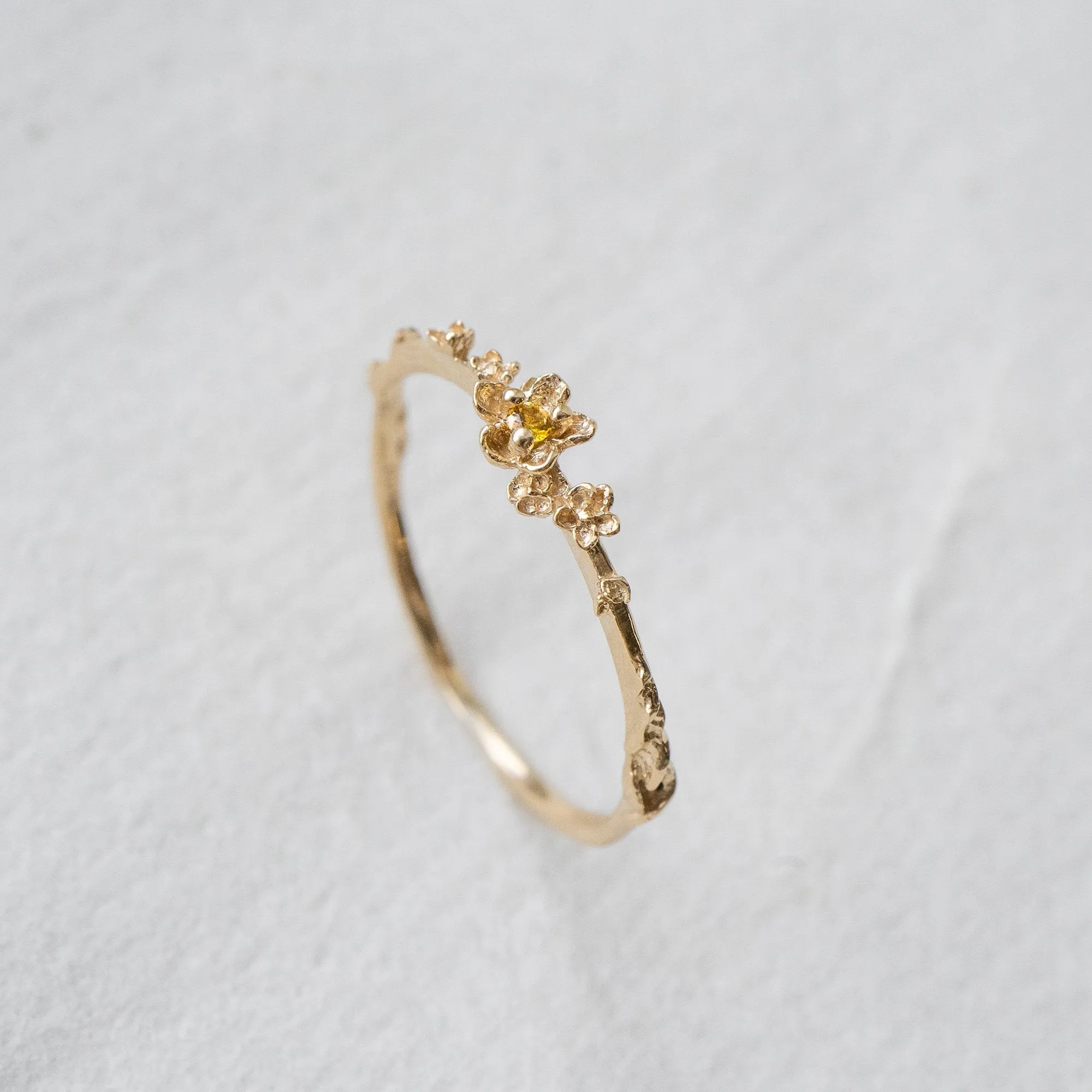 Citrine Buttercup Ring