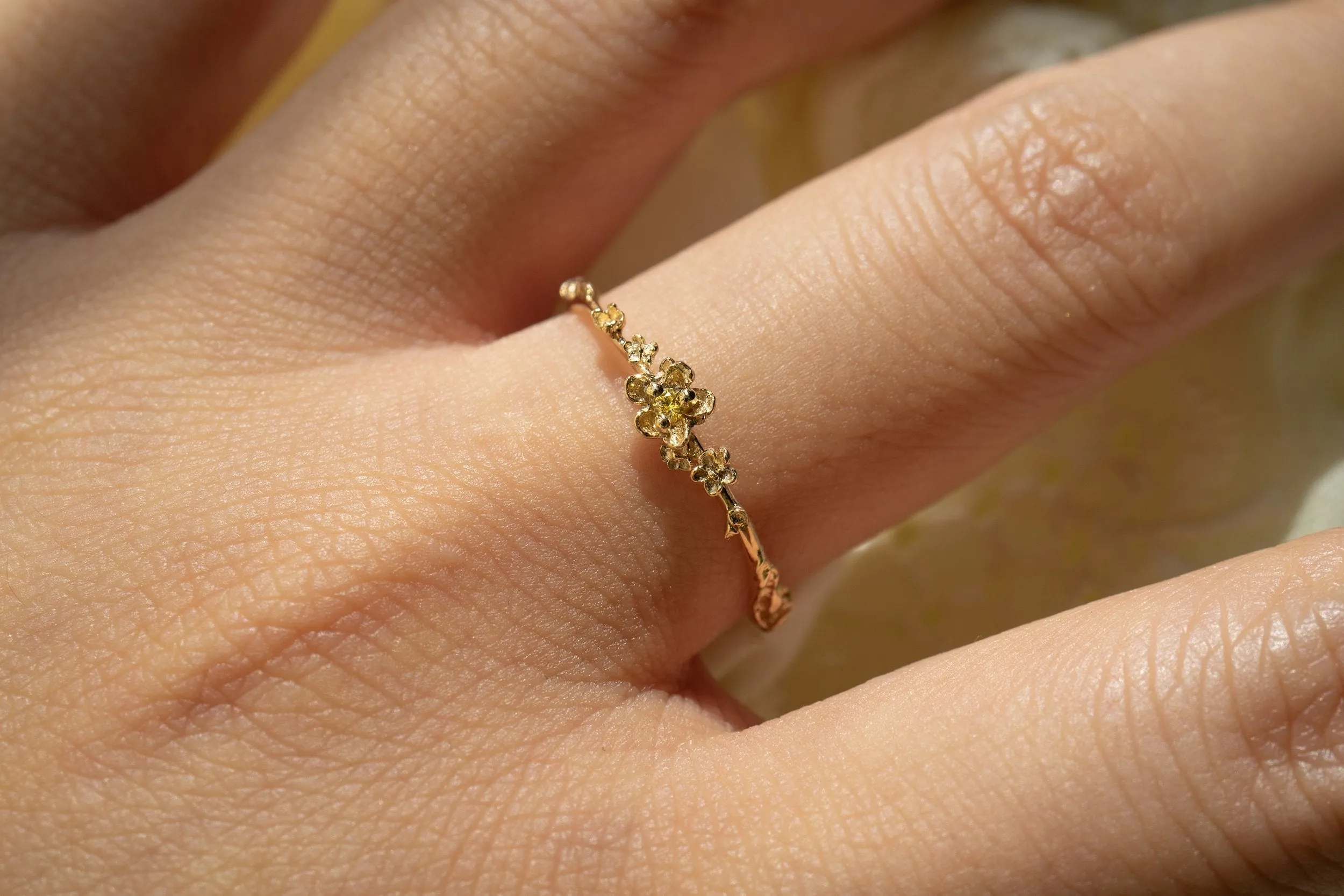 Citrine Buttercup Ring