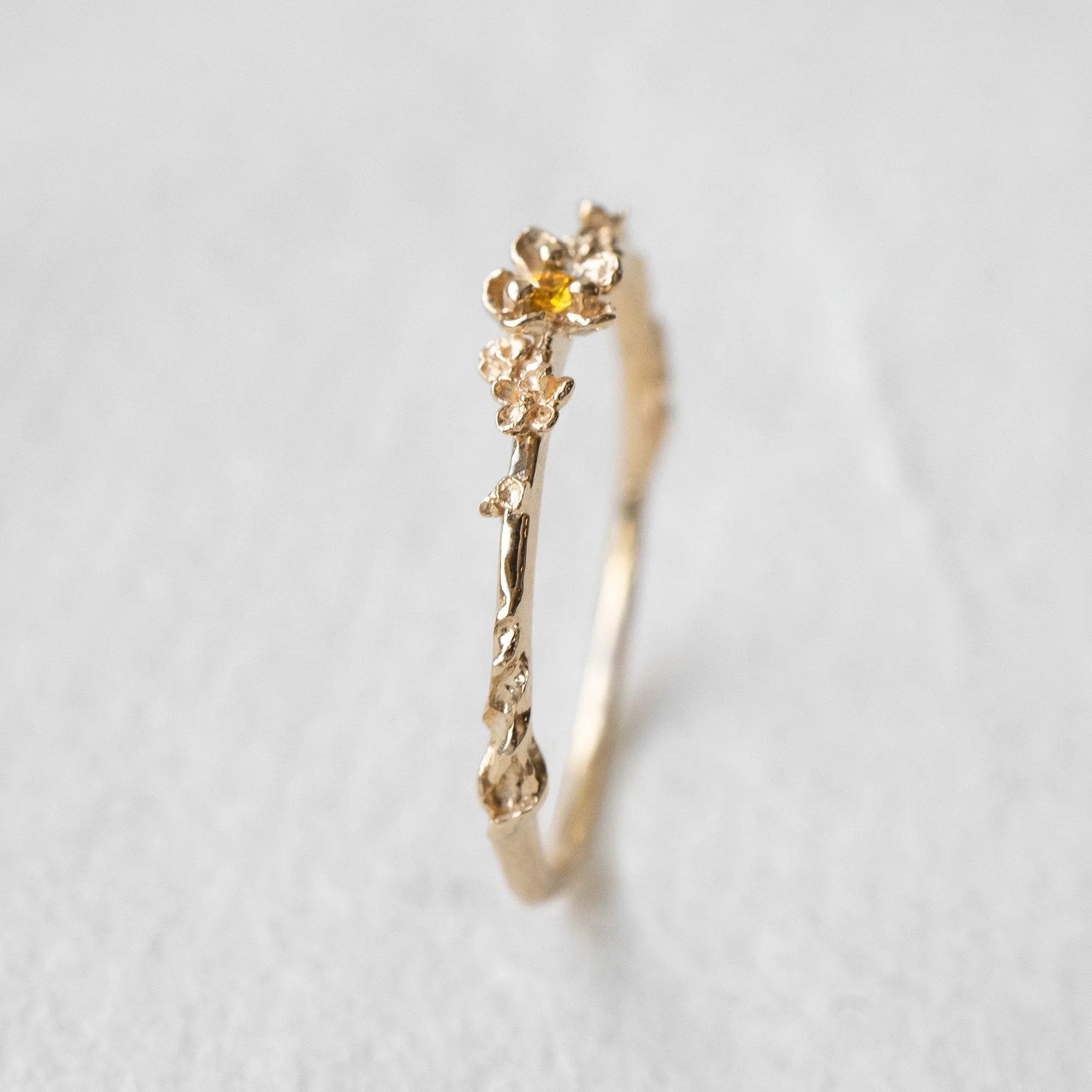 Citrine Buttercup Ring