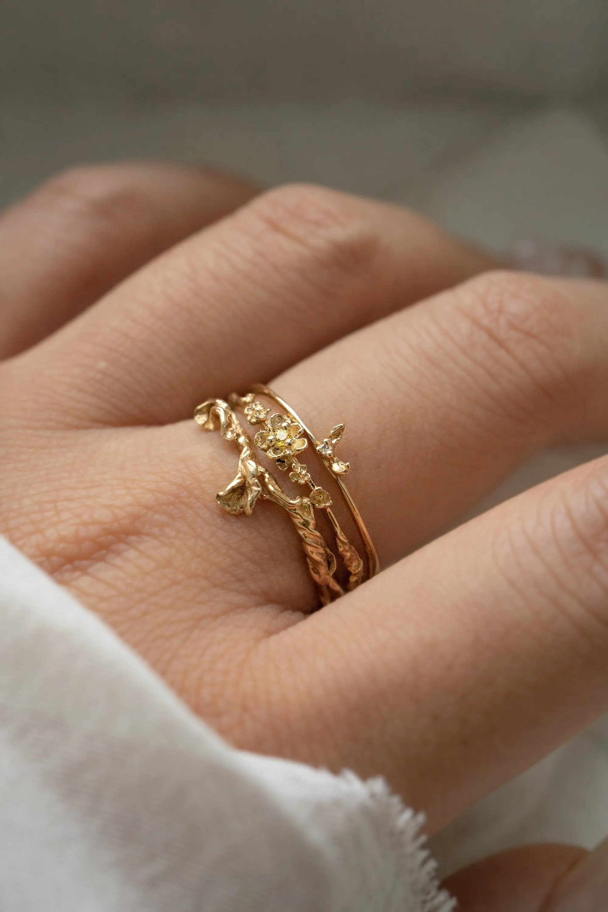 Citrine Buttercup Ring