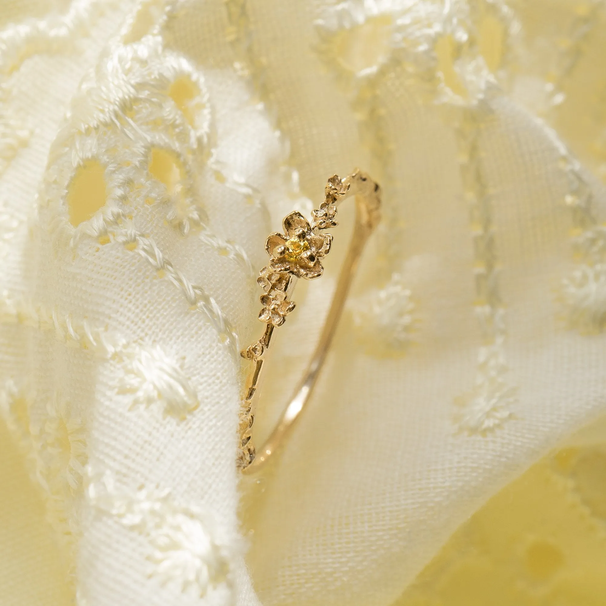 Citrine Buttercup Ring