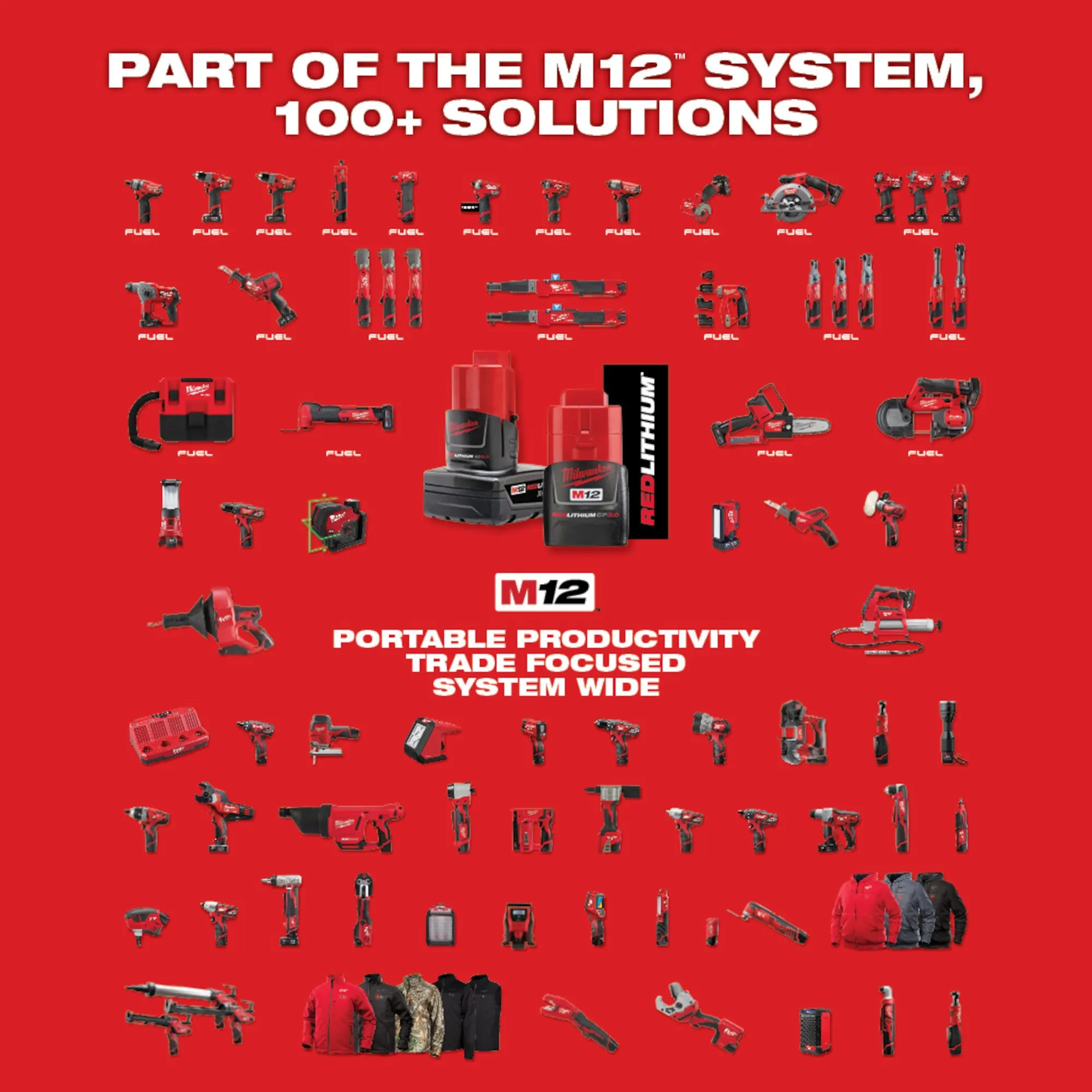Combo Kit - Milwaukee M12™ Cordless LITHIUM-ION 2-Tool Combo Kit, 2497-22