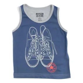 Converse Boy's Navy Singlet with Shoe Design