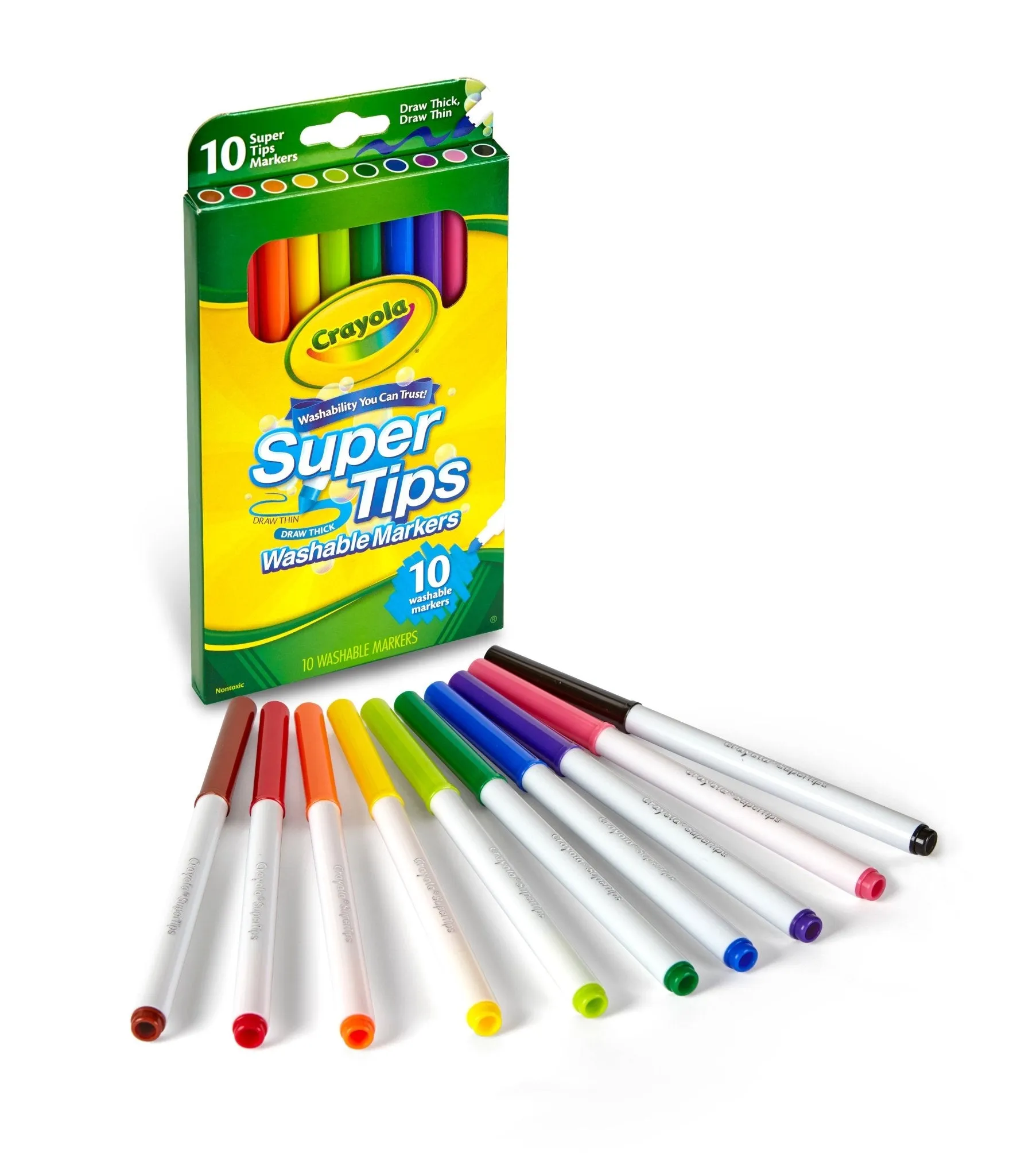 Crayola 10ct Washable Super Tips Markers