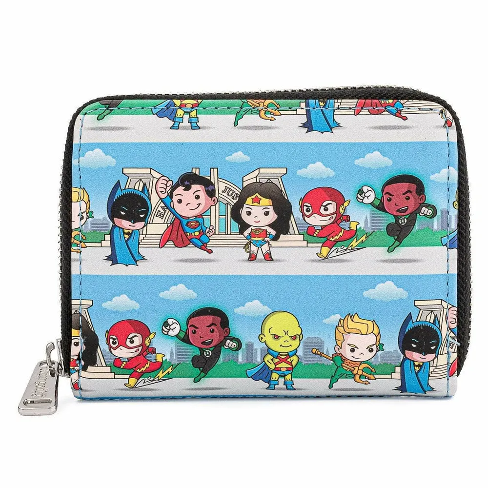 DC SUPERHEROES CHIBI ZIPAROUND WALLET