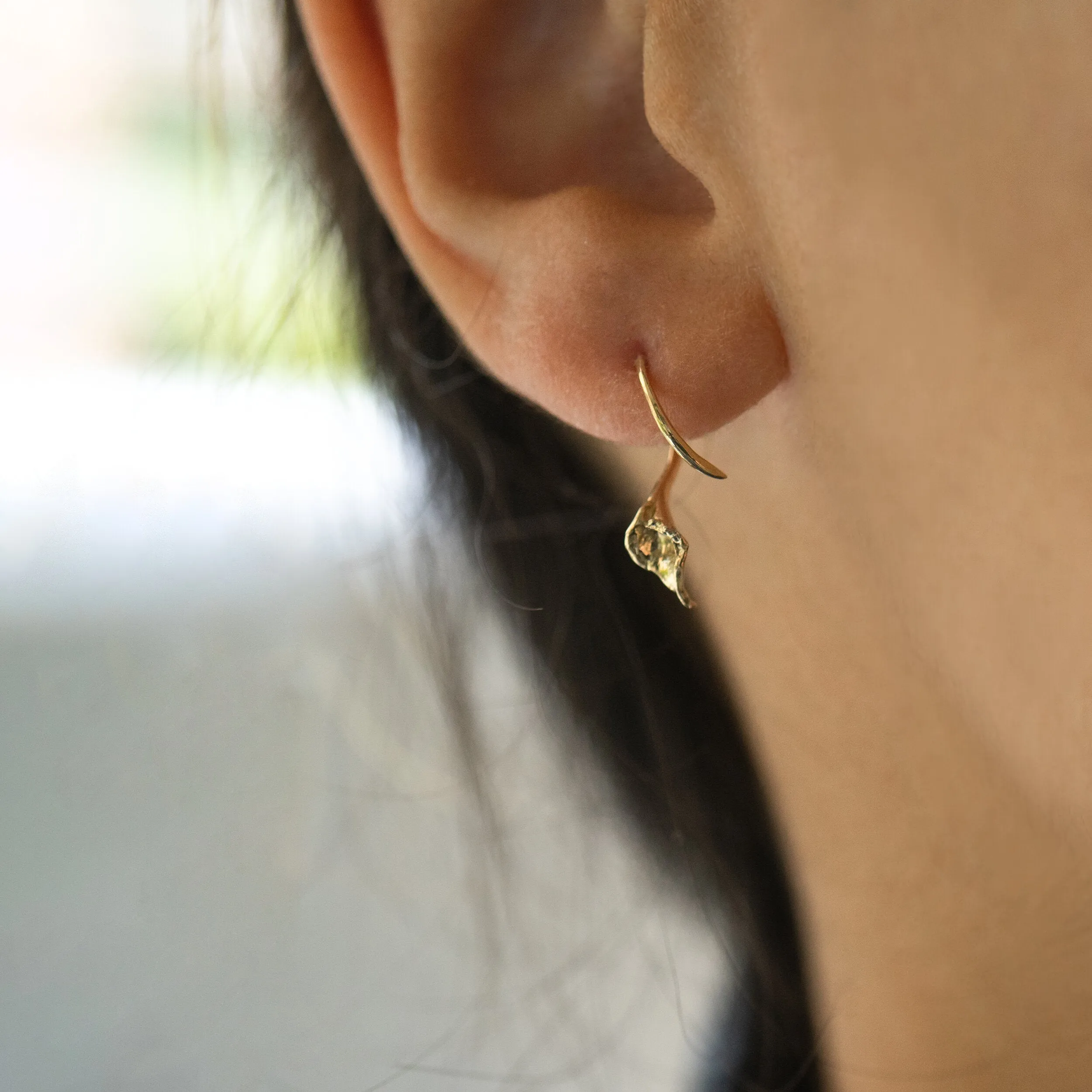 Diamond Calla Lily Earring