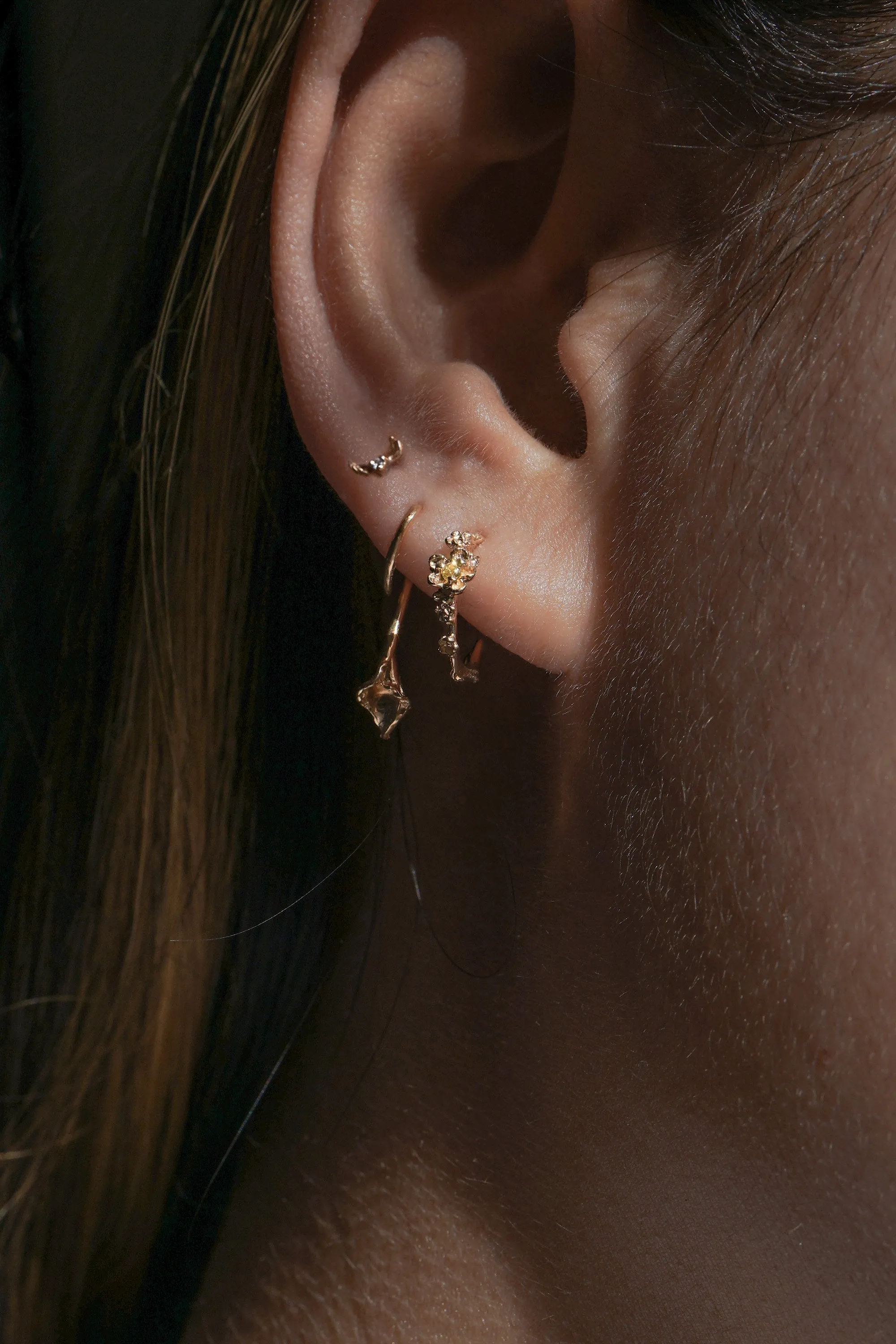 Diamond Calla Lily Earring