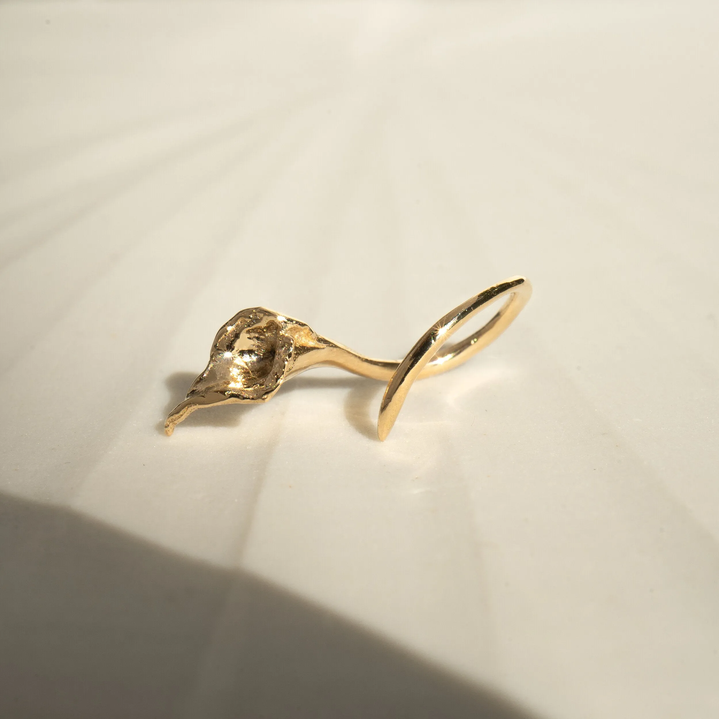 Diamond Calla Lily Earring