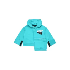 Diesel Girls Turqoise Hoodie with Stitiching Design