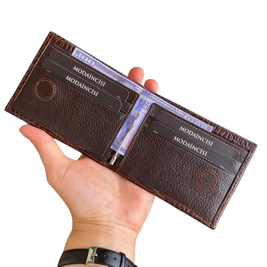 Edusa - Genuine Leather Premium Money Clip Luxury Wallet