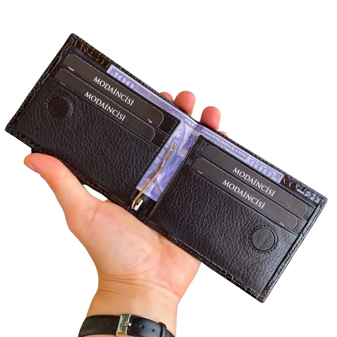 Edusa - Genuine Leather Premium Money Clip Luxury Wallet