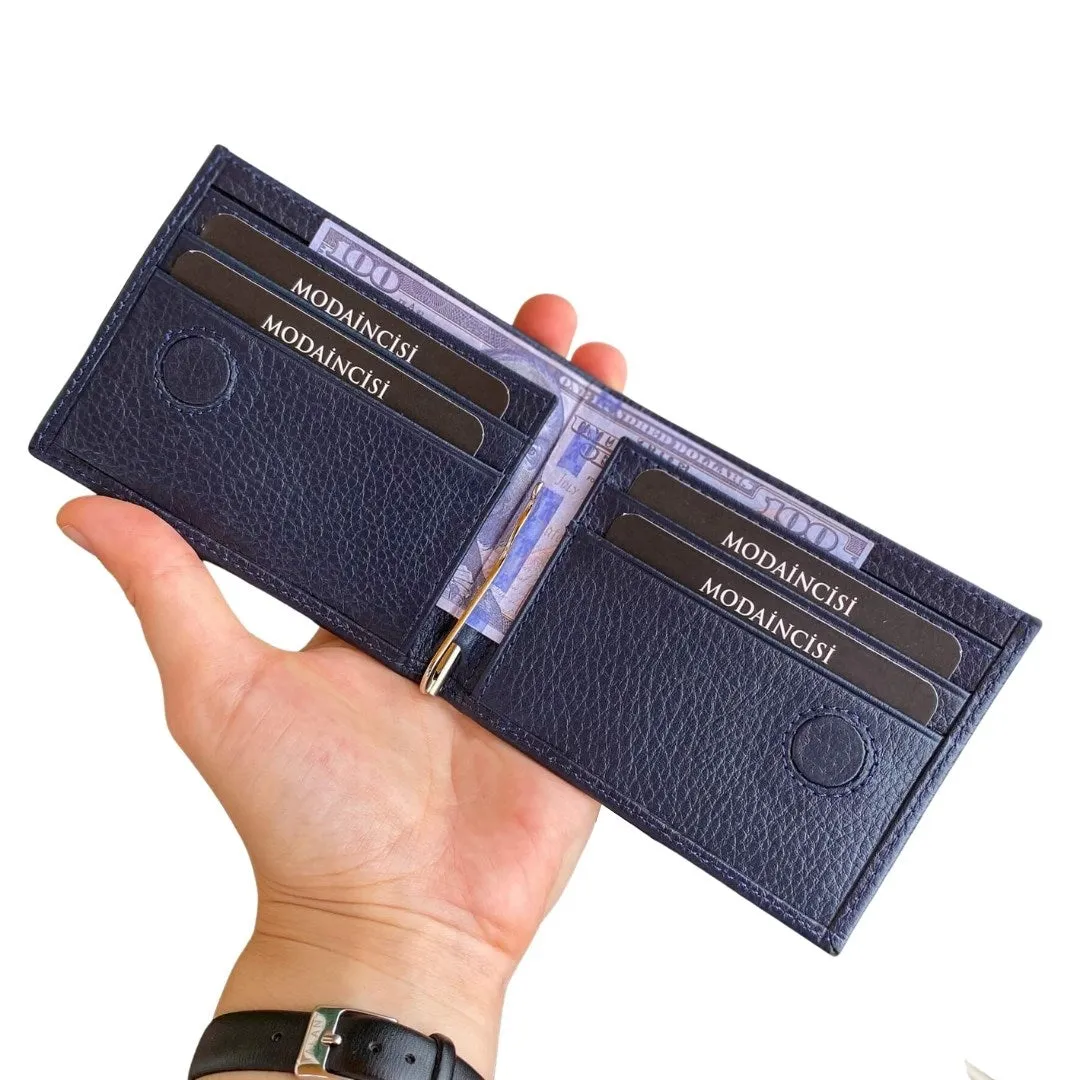 Edusa - Genuine Leather Premium Money Clip Luxury Wallet