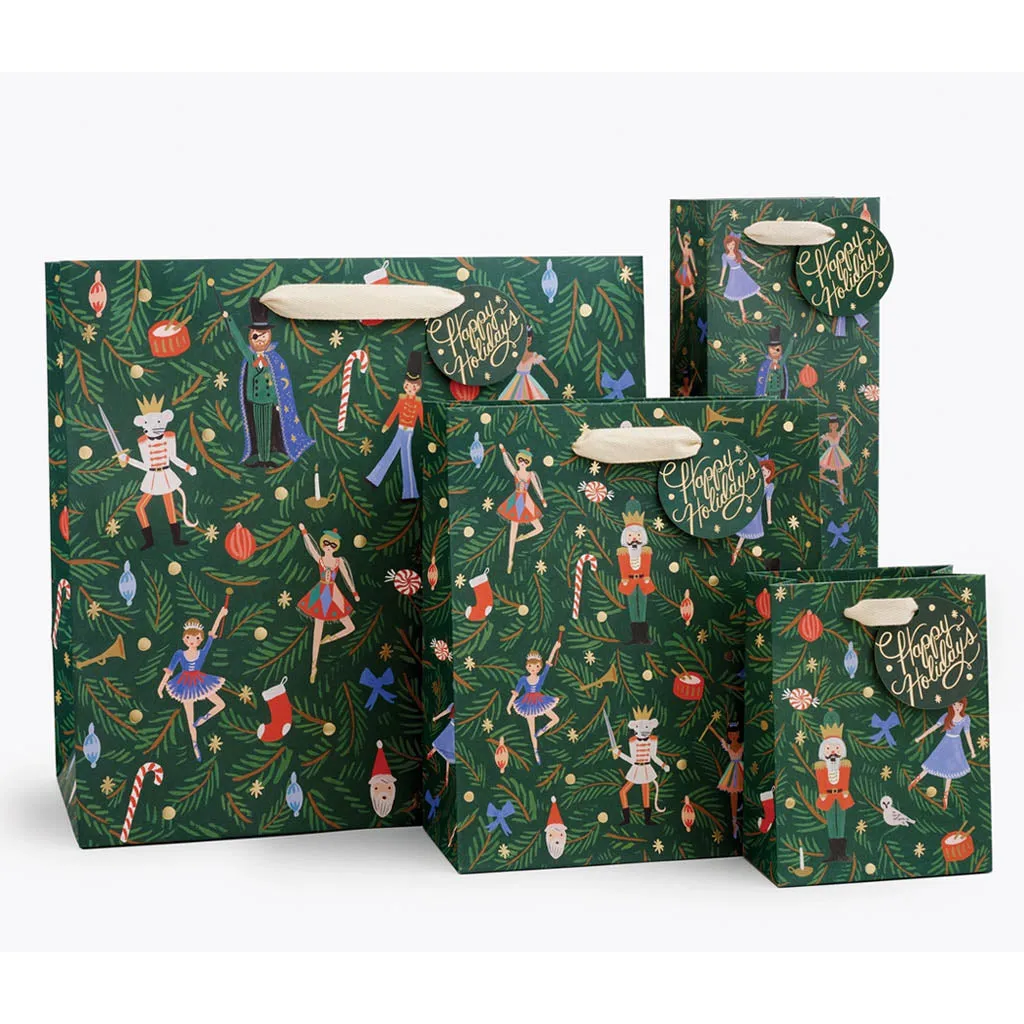 Evergreen Nutcracker Gift Bags by Rifle Paper Co.