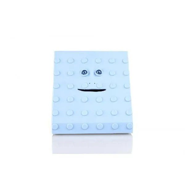 Face Bank Blue Dot Coin Munching Money Box