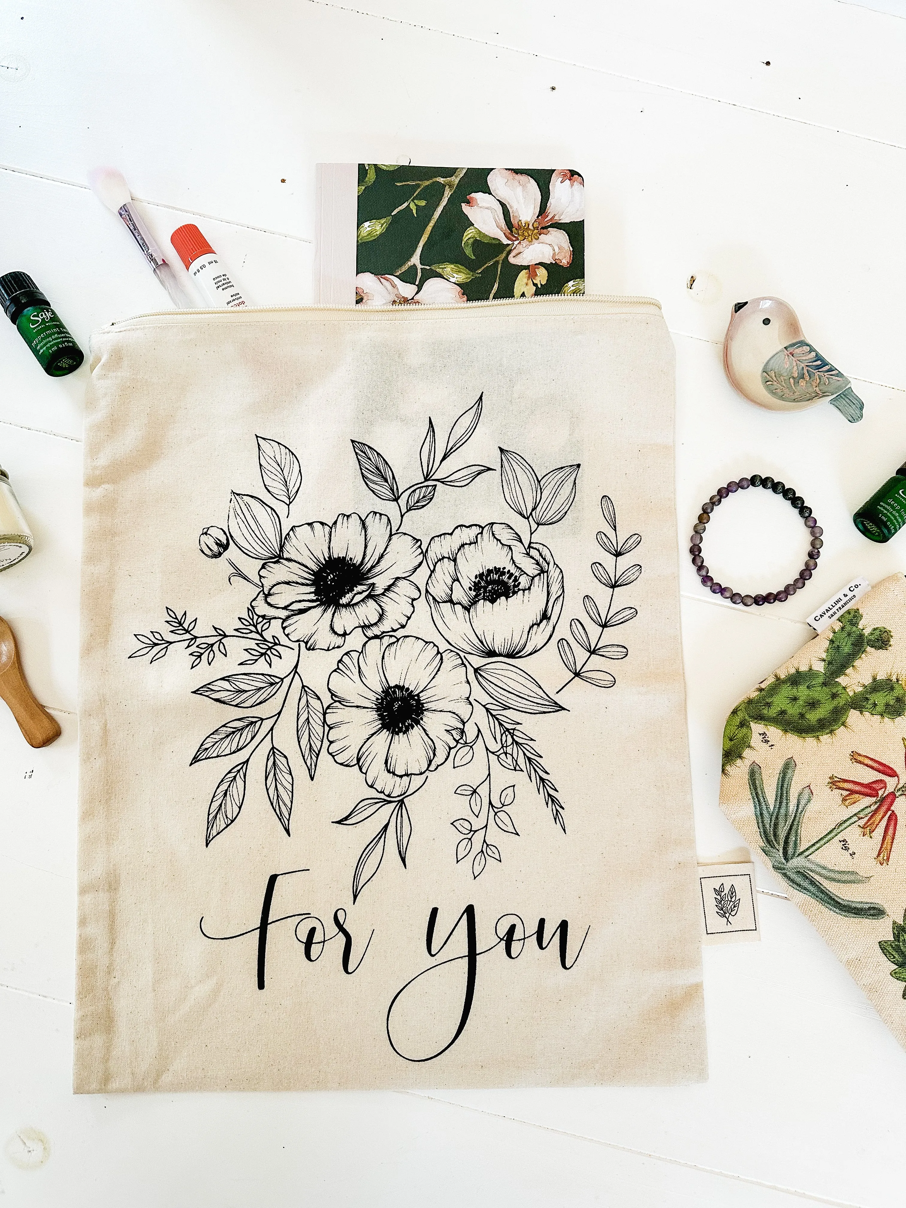 FOR YOU Large Zipper Bag