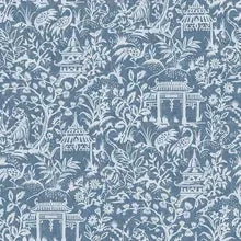 Galerie Garden Toile Wallpaper Blue G78508