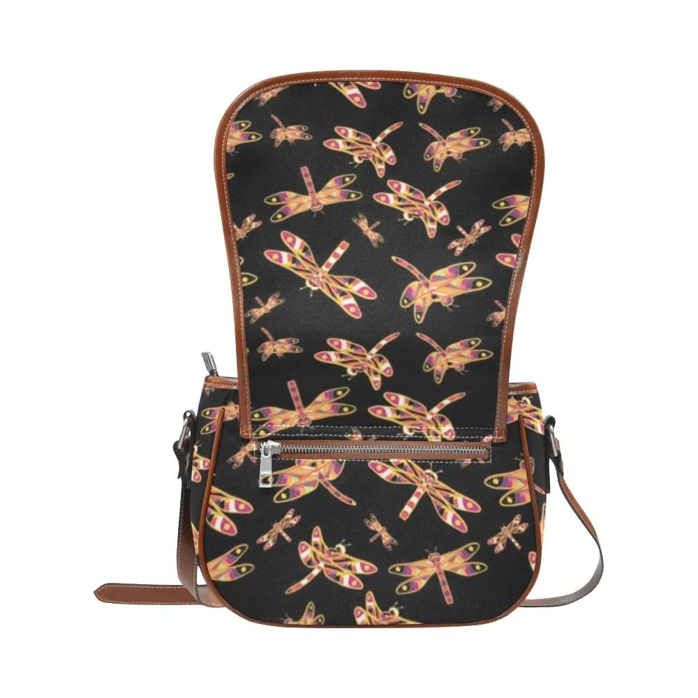 Gathering Yellow Black Saddle Bag/Small