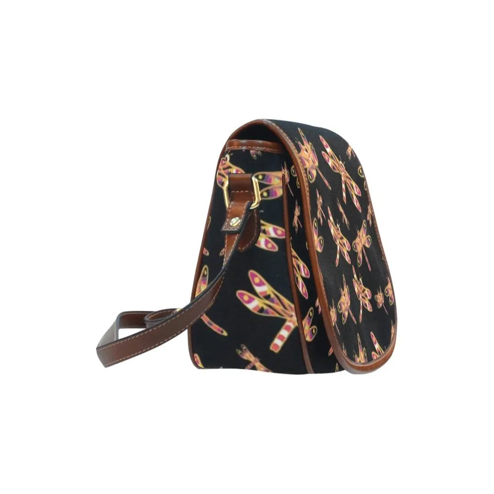 Gathering Yellow Black Saddle Bag/Small