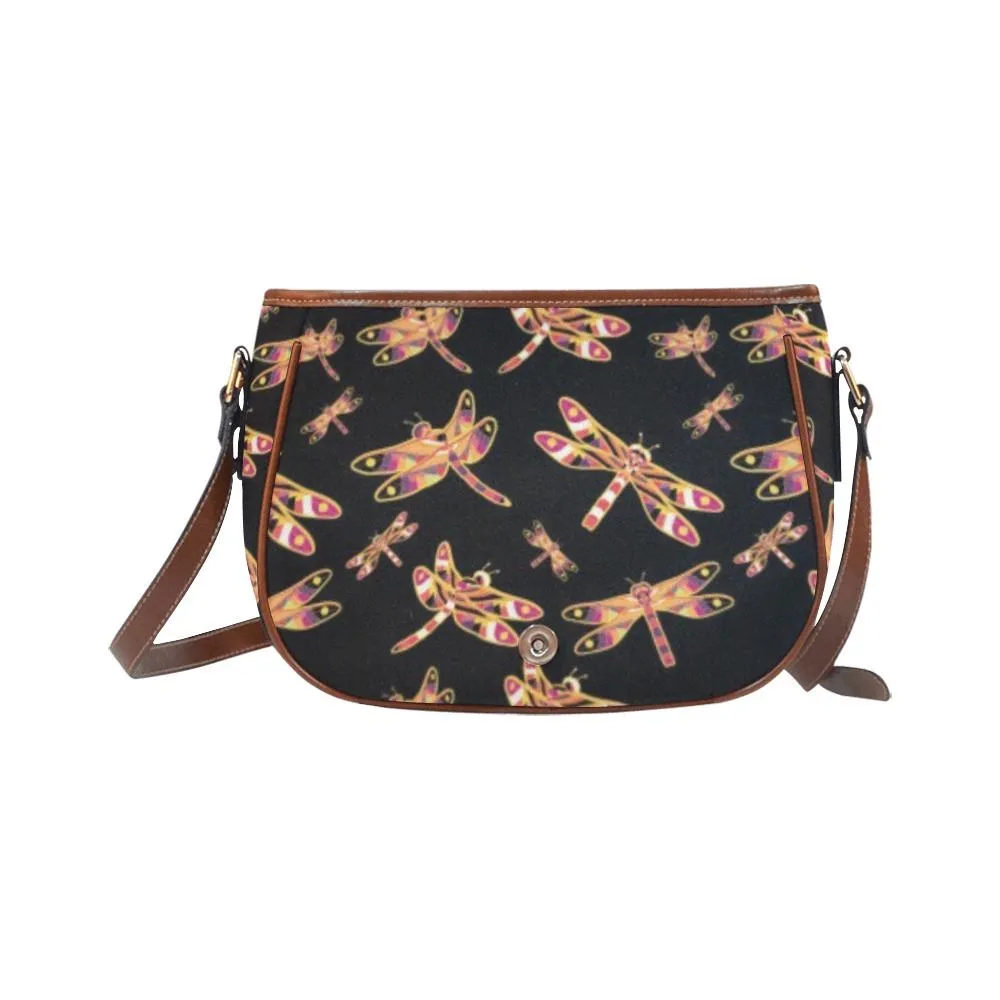 Gathering Yellow Black Saddle Bag/Small