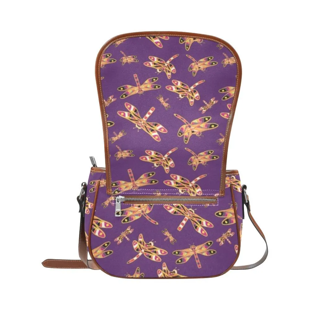 Gathering Yellow Purple Saddle Bag/Small