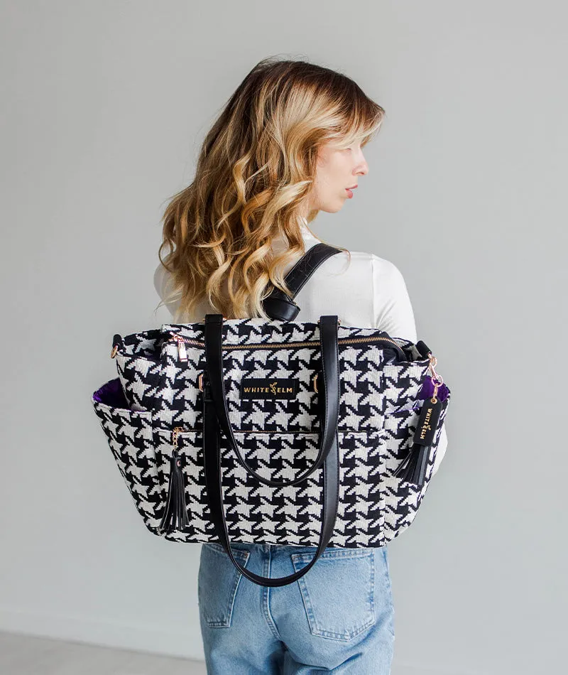 Gemini Convertible Backpack - Houndstooth